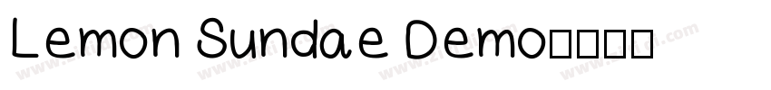 Lemon Sundae Demo字体转换